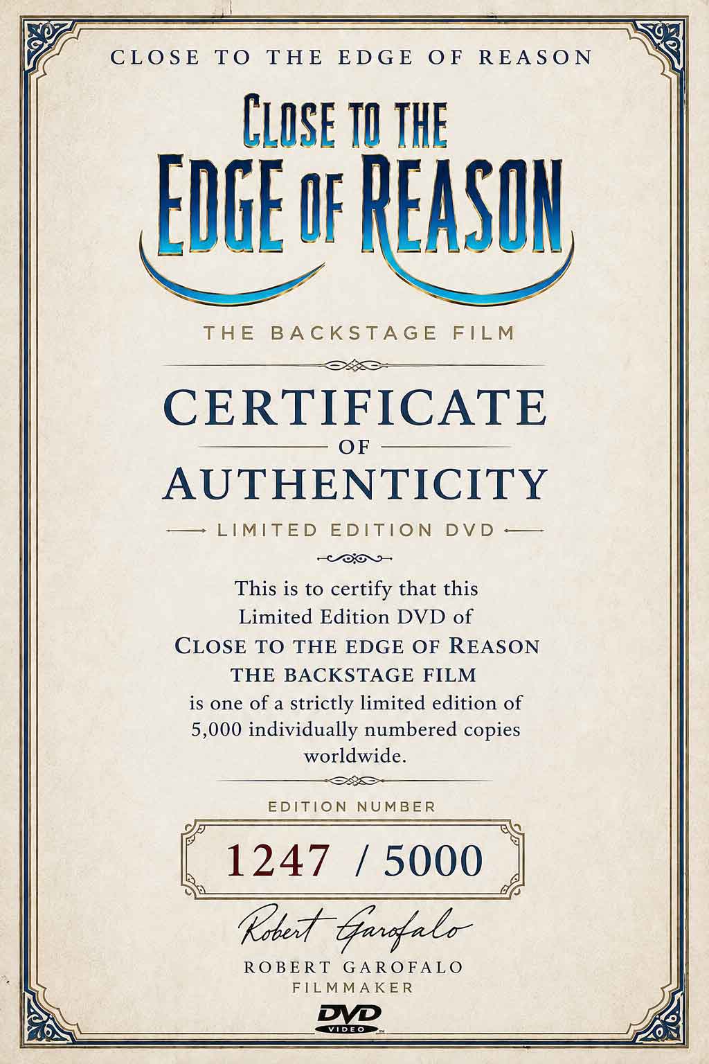 Close to the Edge of Reason – Limited Edition Standard DVD + HD Streaming - Image 2